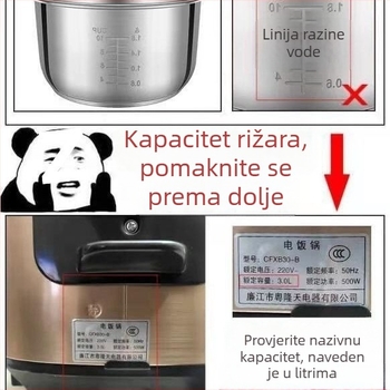 Unutarnji liner dodaci za višenamjenski kuhalo za rižu Ball Pot – dodaci za sojino mlijeko, miješanje i mljevenje, kompatibilno s Changhong Smart Rice Cooker