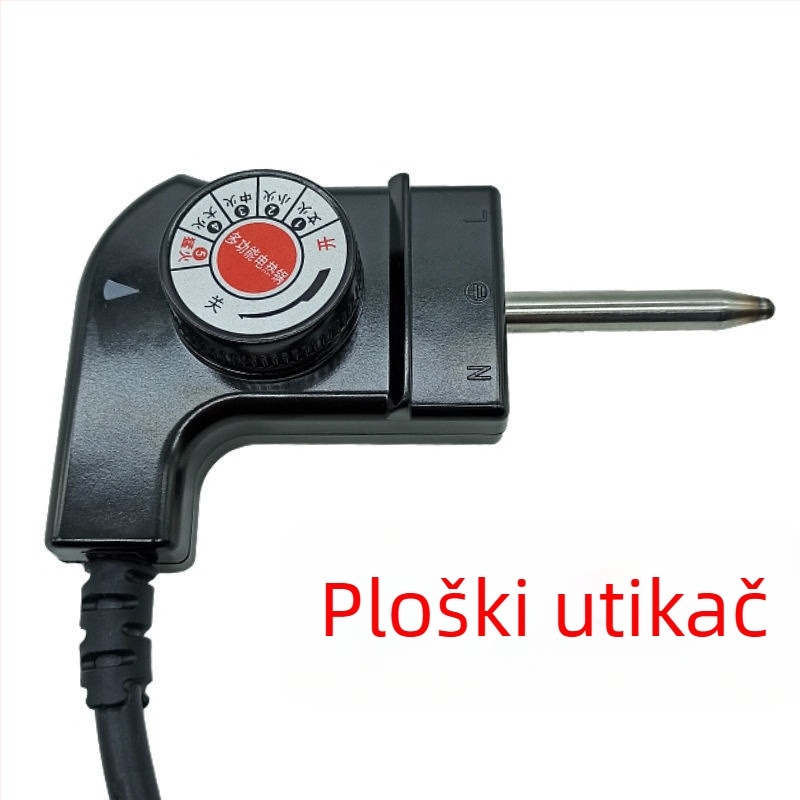 Prekidač za regulaciju temperature s napojnim kabelom za električne posude (hot pot), ploče za roštilj, tave za prženje i palačinke – višenamjenski dodatak (Model 1)