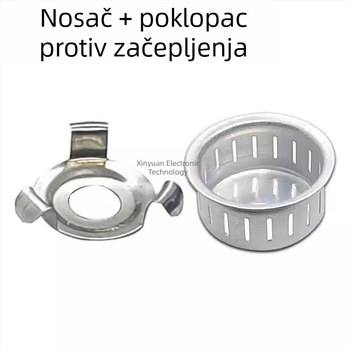 Univerzalni set dodatnih dijelova za lonac pod pritiskom (4 dijela): ventil za ograničenje tlaka, sigurnosni ventil, držač izlazne šipke, mrežasti kapak protiv začepljenja