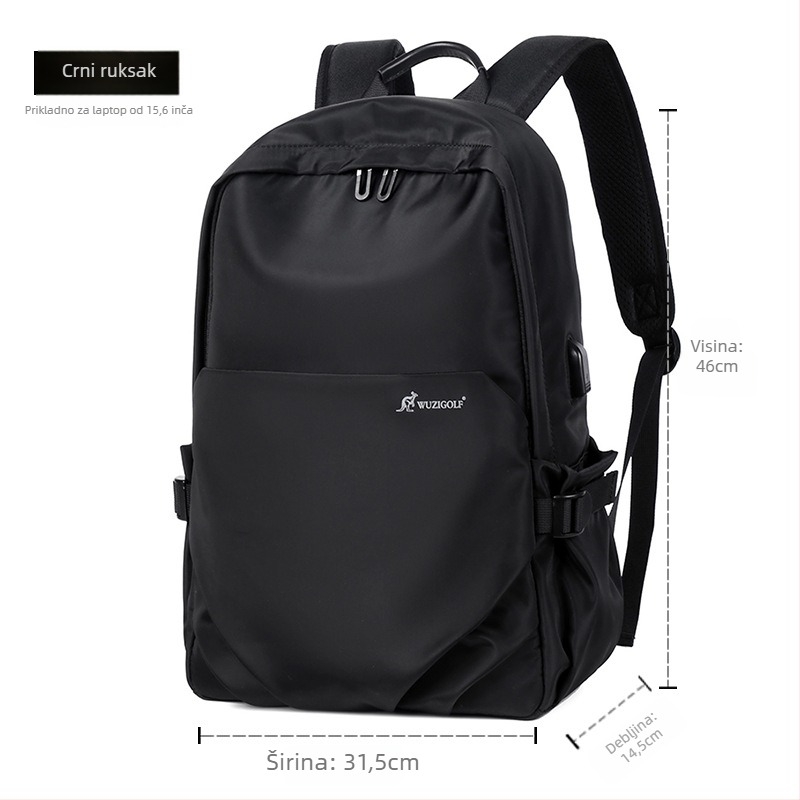 Torba Bin O Kangaroo 5012, Oxford tkanina, gradski minimalistički stil, sustav zakrivljenih naramenica, poliester podstava