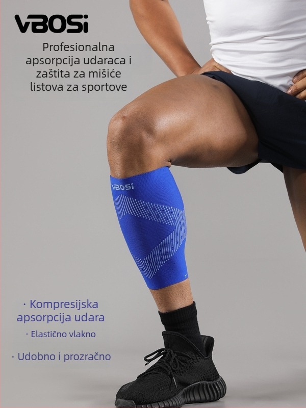 Zaštitne manžete za listove, kompresijske, prozračne, protuklizne (Nylon; listovi; nogomet, trčanje, planinarenje)