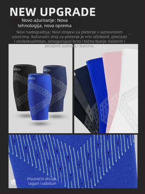 Zaštitne manžete za listove, kompresijske, prozračne, protuklizne (Nylon; listovi; nogomet, trčanje, planinarenje)