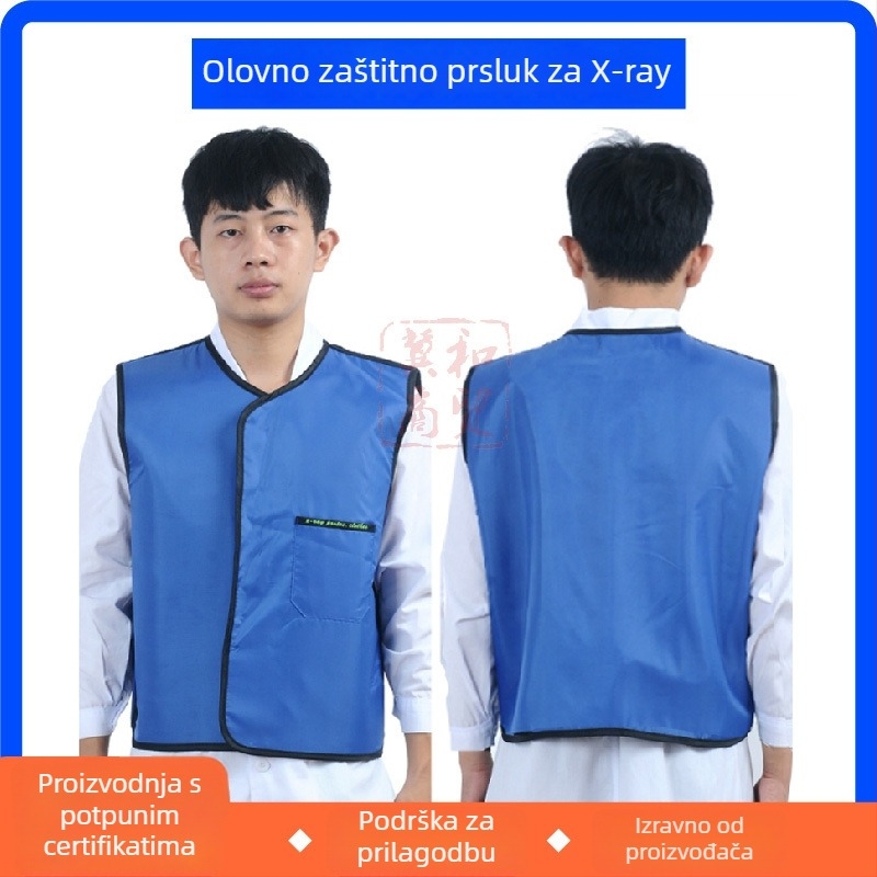 Dvodijelna rendgenska zaštitna vest s olovnim gumastim kompozitom, 3 kg, zaštita radiologije/CT-a, mogućnosti olovnog ekvivalenta: 0.25, 0.35, 0.5, 0.125, 0.175