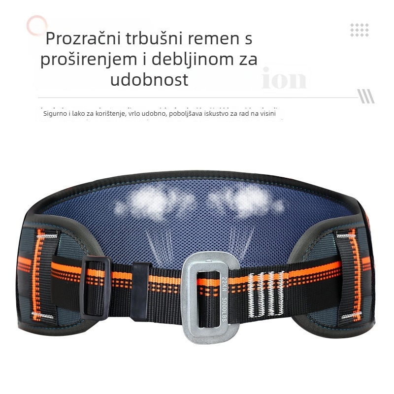 Longzhigu Komplet sigurnosnog pojasa za rad na visini – pojas i užad od poliestera, nosivost 150 kg, duljina užeta: konzultirajte korisničku službu