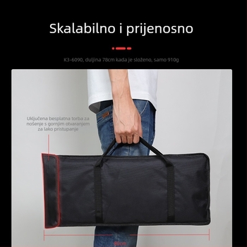 Softbox za vanjsku live fotografiju, model 6090 30120, materijal: aluminijska legura, nosivost 2–5 kg