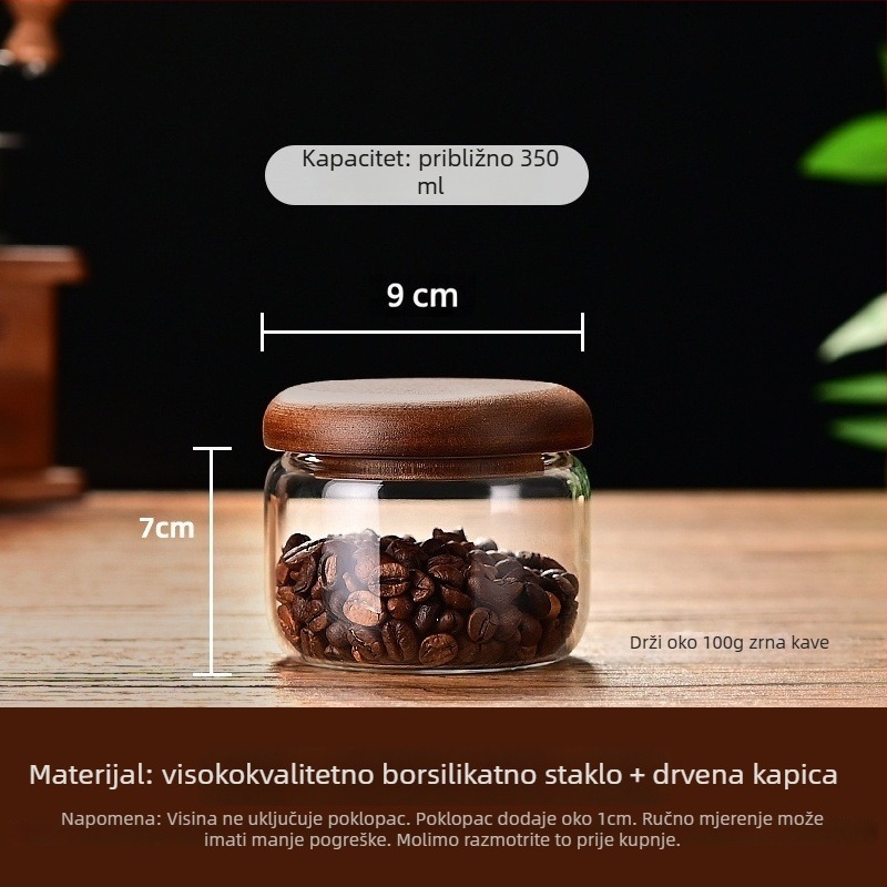 Ruibang staklene zatvorene posude za skladištenje, cilindrične, 301–500 ml, sigurne u mikrovalnoj, premium kvalitete