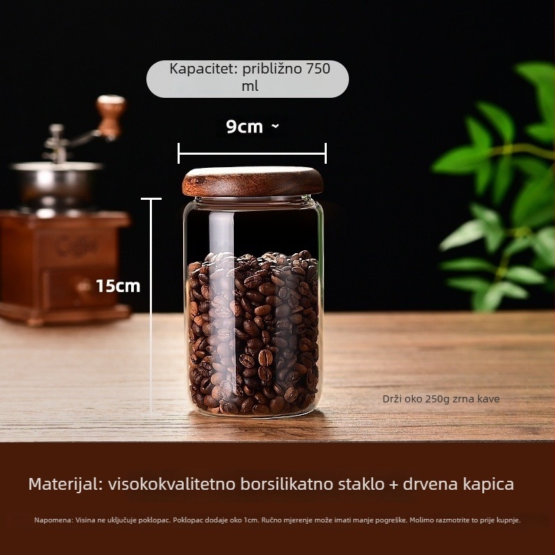 Ruibang staklene zatvorene posude za skladištenje, cilindrične, 301–500 ml, sigurne u mikrovalnoj, premium kvalitete