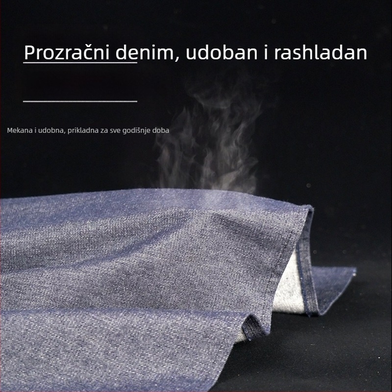 Denim radna pregača za odrasle, teška, izdržljiva, za zavarivanje i obradu