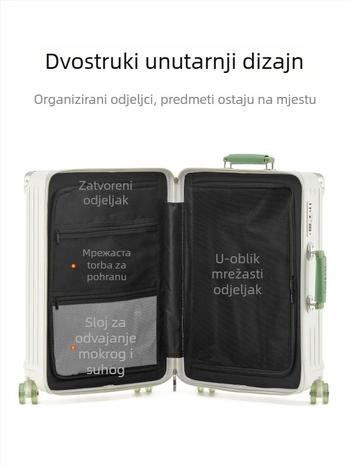 Višestruki putni kofer s USB-portom, TSA zaključavanjem, PC kućištem, omni smjerom točkovi, težina 3,475 kg