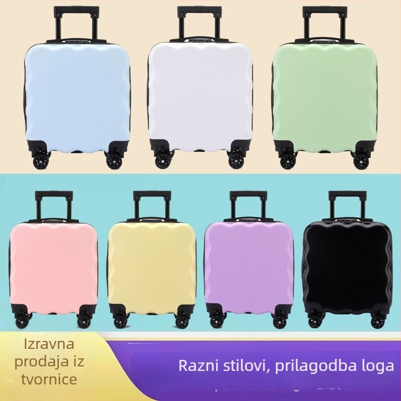 Dječja ABS torba za putovanje s otiscima, proširivi dizajn, zatvaranje na zip, vodootporna i otporna na habanje, univerzalni kotači