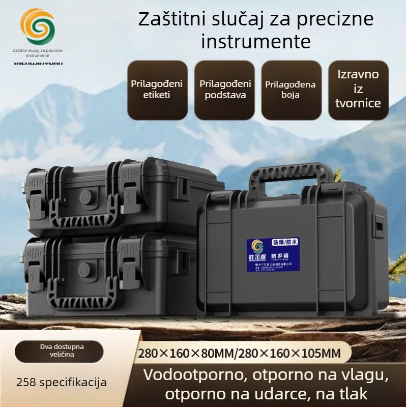 Plastična kutija za alate – otporna na vlagu, vodootporna i otporna na prašinu, kutija za instrumente