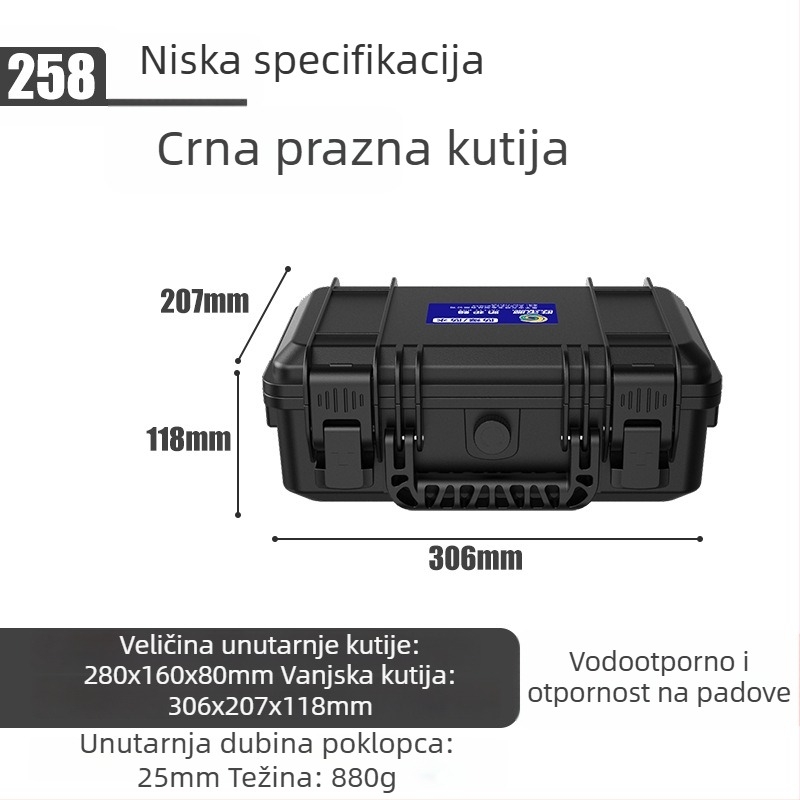 Plastična kutija za alate – otporna na vlagu, vodootporna i otporna na prašinu, kutija za instrumente