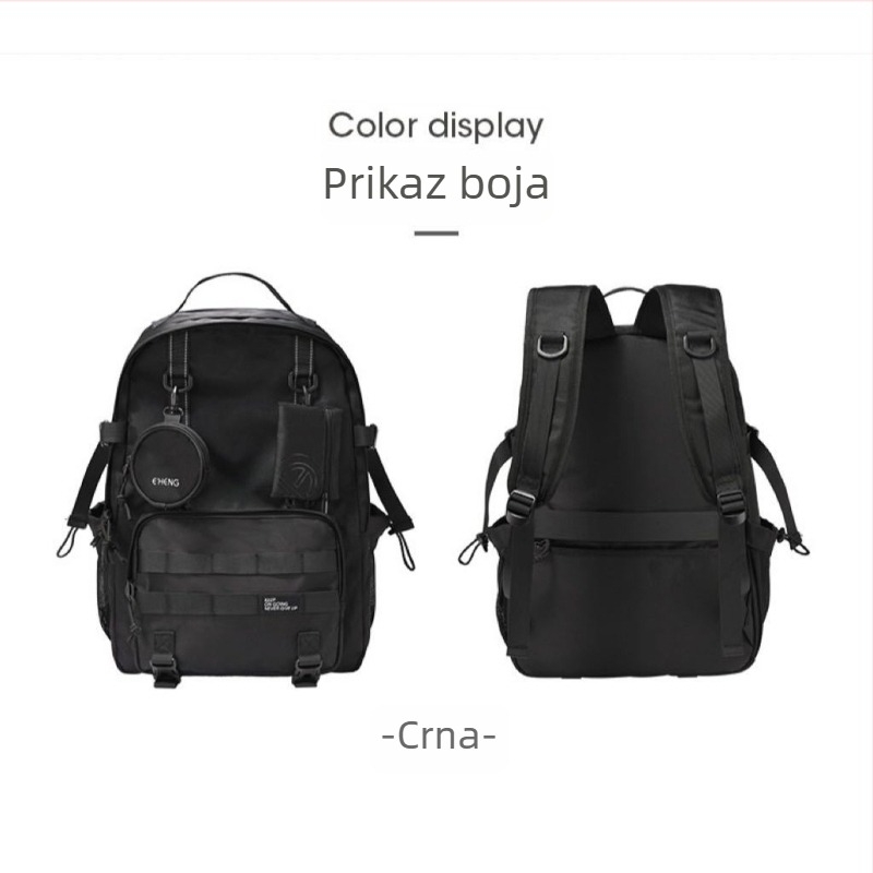 Muški ruksak – funkcionalan za outdoor putovanja, torba za prijenosno računalo, vodootporan i otporan na habanje, kapacitet 20–35 L, za 15-inčni laptop, naramenica s zračnim jastukom
