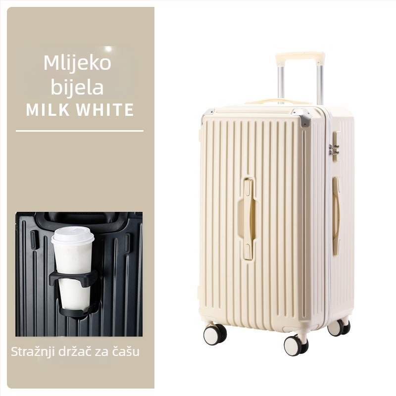 Wells kofer od ABS-a, velika kapaciteta, brava s 28 znamenki, zatvarač, kotači s 360°, težina 3,8 kg