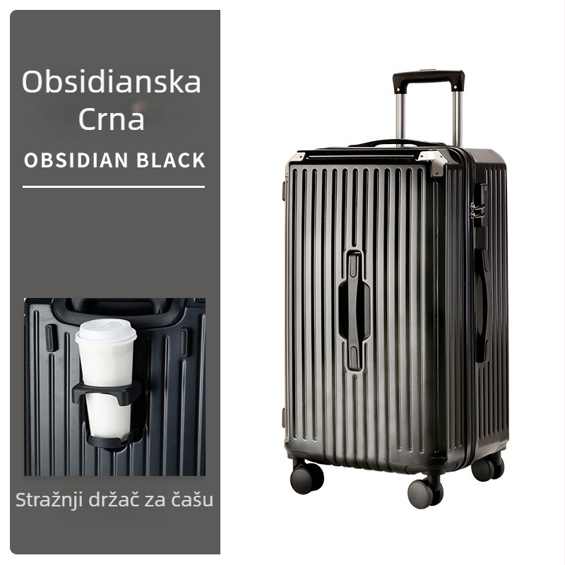 Wells kofer od ABS-a, velika kapaciteta, brava s 28 znamenki, zatvarač, kotači s 360°, težina 3,8 kg