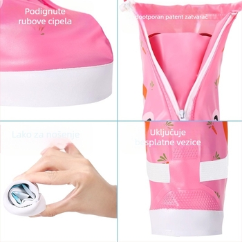 Dječje navlake za cipele za kišu od PVC‑a, protuklizne, debele i otporne na habanje, prenosive i višekratne upotrebe