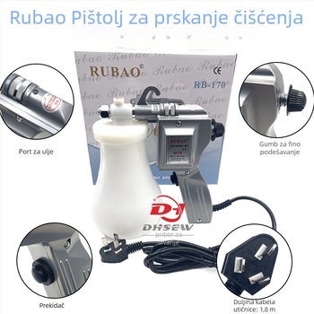 RB-170 dezinficirajući sprej pištolj s tijelom od legure, 40 W, domet raspršivanja 1000 mm