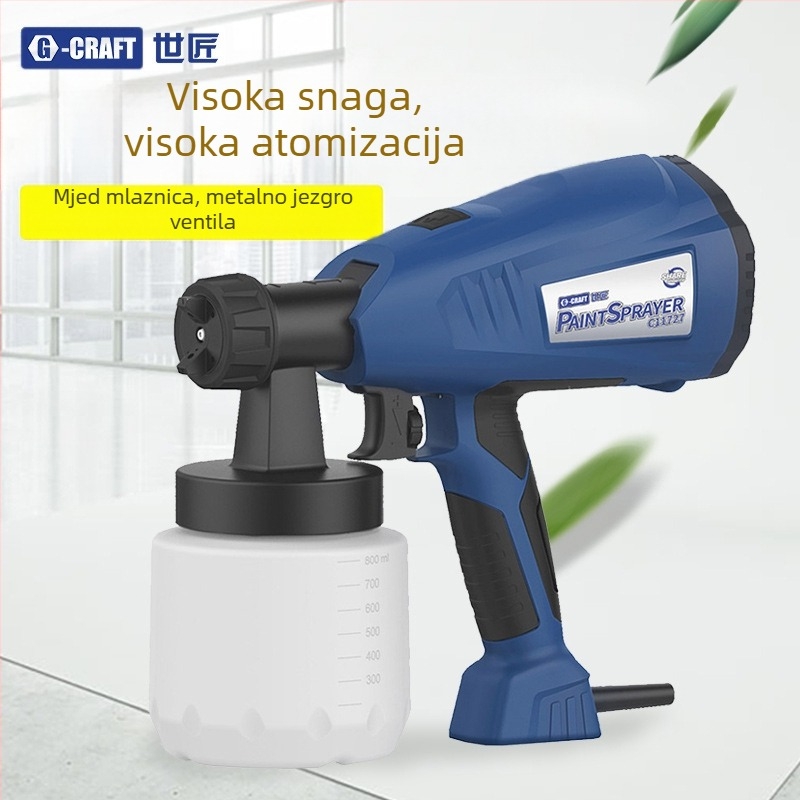 Električni pištolj za sprejanje latex boje i dezinfekciju — kućna dekoracija, uklanjanje formaldehida