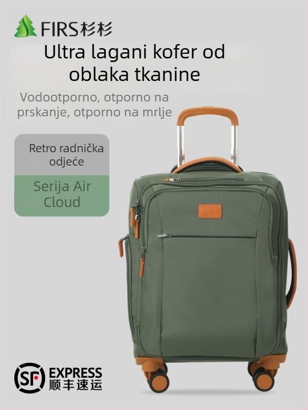 Shanshan Trolley Kofer – Oxford Tkanina, Zip Zatvaranje, Univerzalni Kotači, Zaključavanje Ključem, Prednje Otvaranje