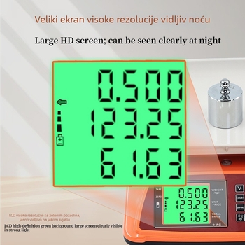 ACS-30 Elektronička vaga sa širokim zaslonom, opseg mjere 30 kg, elektroničko mjerenje, napajanje baterijom ili mrežnim adapterom, višefunkcionalna