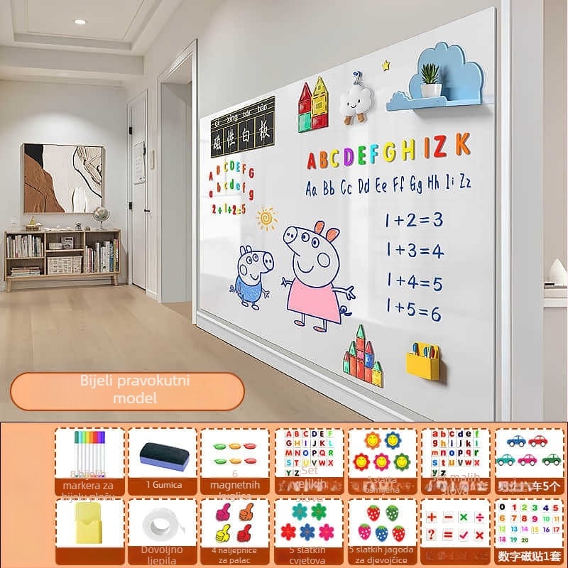 Dječji jednostrani ploča za zid – PET okvir, PET ploča, Little ruishi, Specifikacija 1