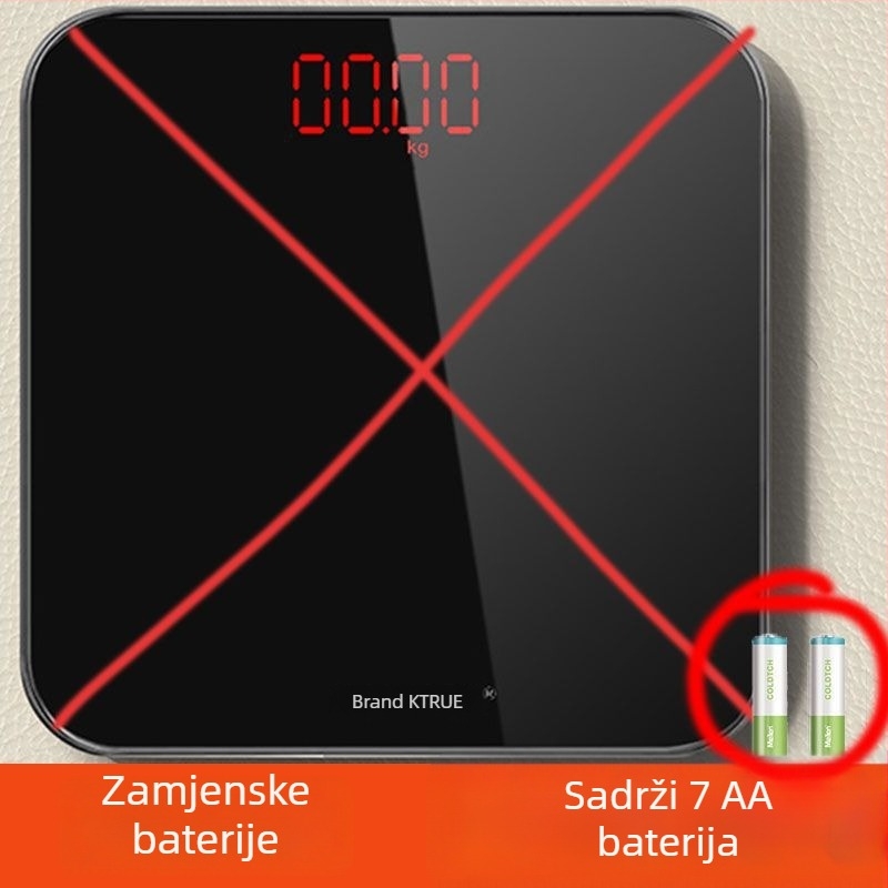 Vaga za tjelesnu masnoću s Bluetoothom, USB-C punjačem, visoka preciznost, kućna upotreba