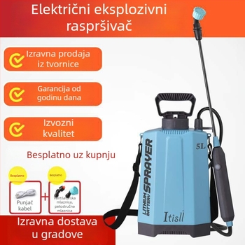 Električni raspršivač za zalijevanje, prijenosni ručni visokotlačni raspršivač, plastična konstrukcija, licencirana privatna oznaka