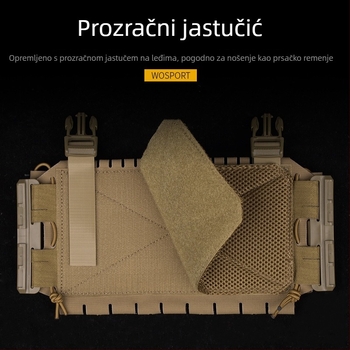 Wosport Arc V3 višenamjenska torba s MOLLE sustavom, matni najlon, unisex, prošireni kapacitet