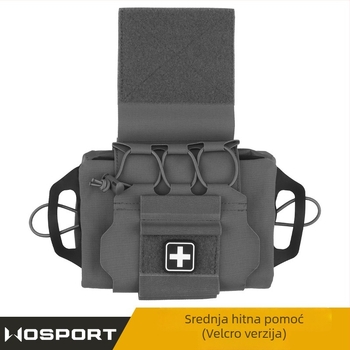 Wosport Unisex taktička vesta od matnog najlona – proširivi kapacitet, vanjska vojna torba, Zima 2023
