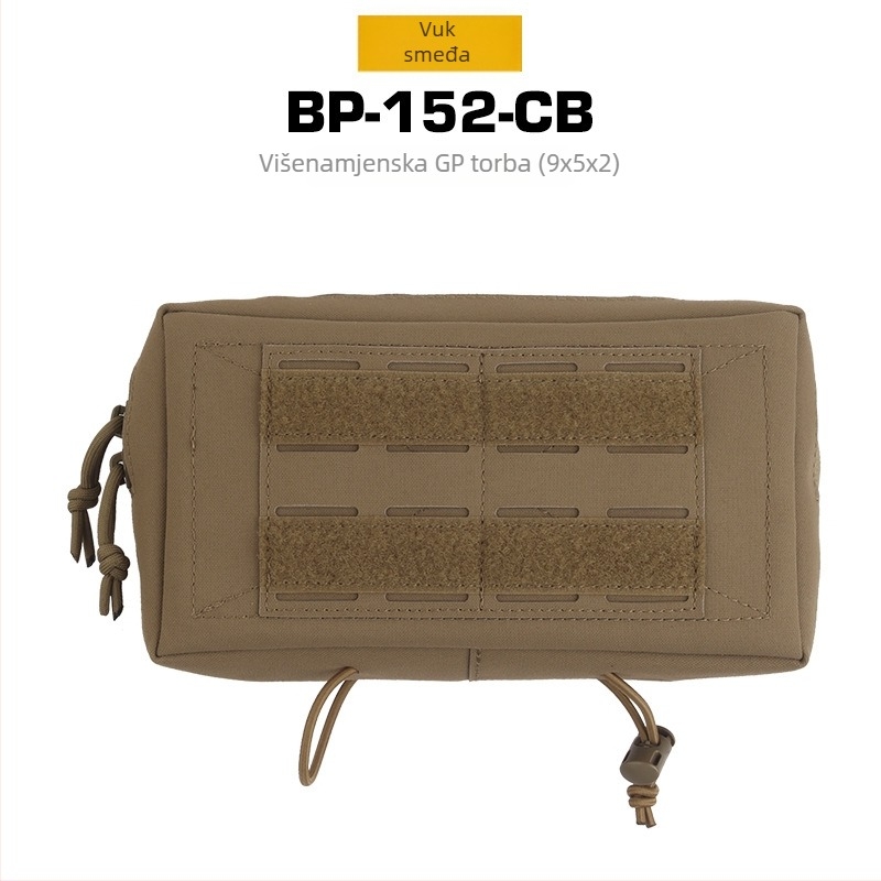 Taktična torba oko pojasa s MOLLE za outdoor aktivnosti — mat nylon, WOSPORT, unisex, lagana, otporna