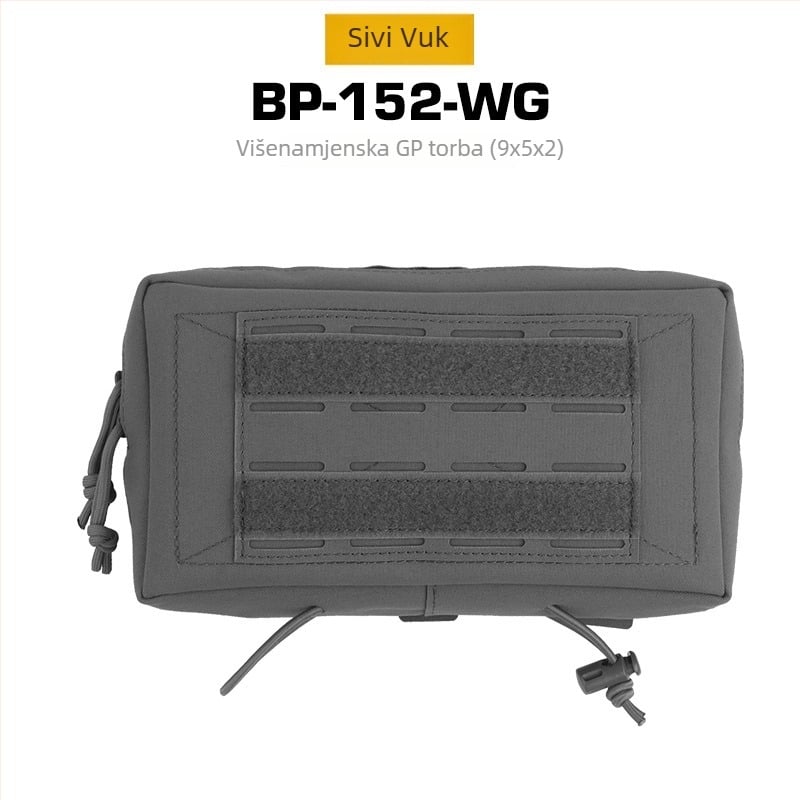 Taktična torba oko pojasa s MOLLE za outdoor aktivnosti — mat nylon, WOSPORT, unisex, lagana, otporna