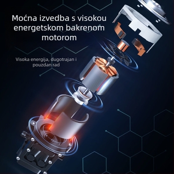 Prijenosni bežični visokotlačni pištolj za pranje automobila – ST-2, 50 bar, domet raspršivanja 6–8 m, litij baterija, plastika + nehrđajući čelik