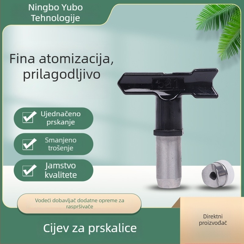 Električni bez zraka pištolj za prskanje od nehrđajućeg čelika s izdržljivom mlaznicom