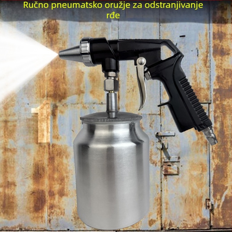 Pneumatski pištolj za pjeskarenje PS-4, ručni, sifonskog tipa, ABSATH, za uklanjanje hrđe, pjeskarenje, brušenje, uklanjanje boje i renovaciju