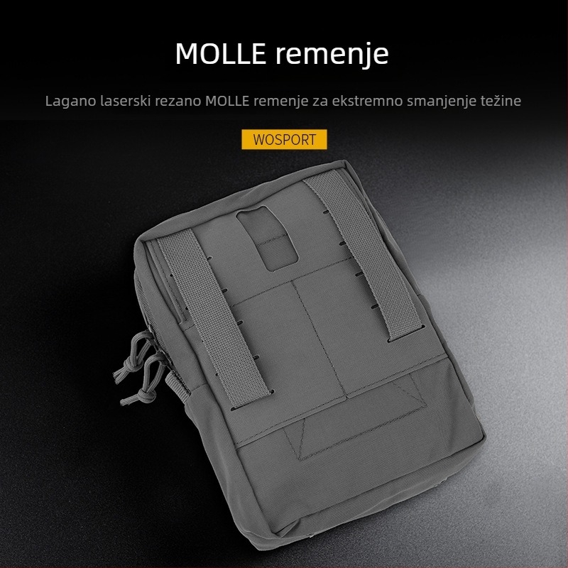 Wosport Podtorba (Visoka) Vanjski Taktički Cordura MOLLE Traka s Podtorbom