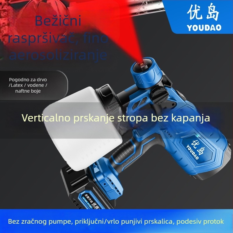 Električni pištolj za prskanje - visokotlačna dezinfekcija, prijenosni sprej za latex boju