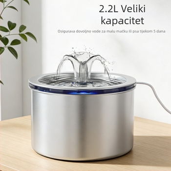 Nerđajući čelični dispenser za vodu za kućne ljubimce (mačke i psi), automatski, odvojivi