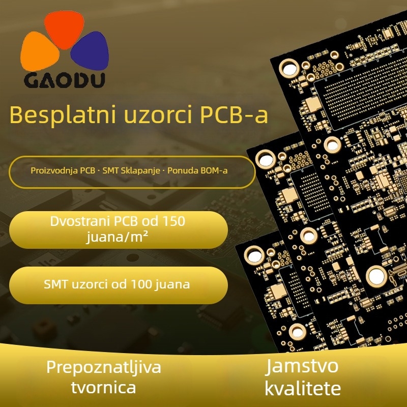 PCBA pločica prototipa, visoka preciznost impedancije; jednostrane i dvostrane ploče, do 16 slojeva; osnovni materijali FR-4 i druge alternative; završni premaz: immersion gold i tin opcije; vatrootporne verzije
