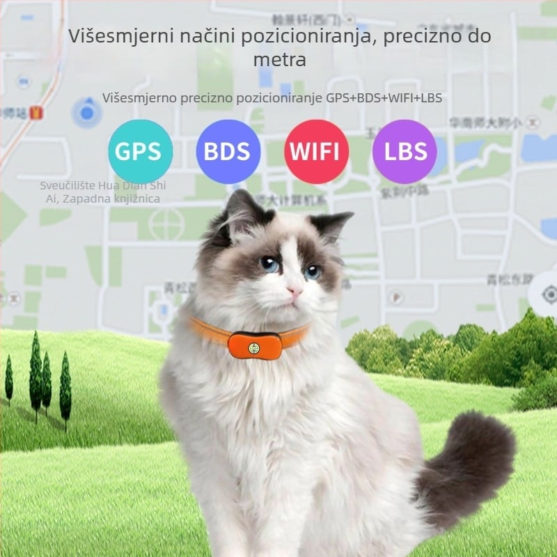 Lokator za kućne ljubimce - ogrlica, model 551, Bluetooth sučelje, ABS kućište, težina 23 g, neograničen bežični doseg