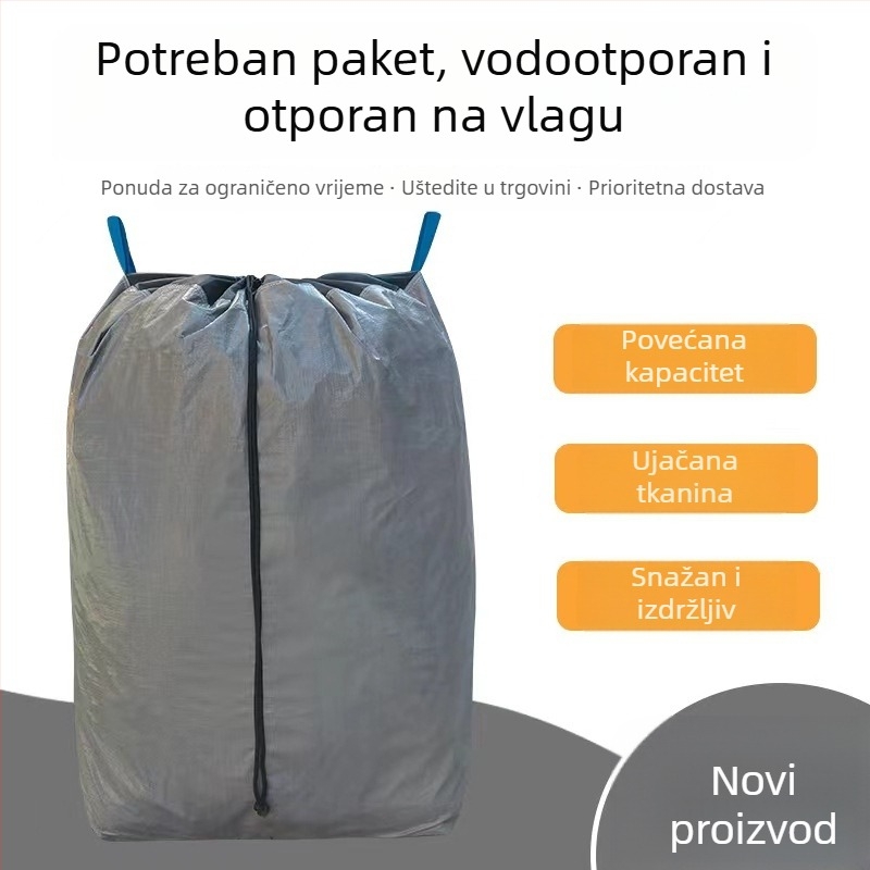 Kontejnerska torba od otporne PP/PE folije, debljina 160/180, nosivost 60/100, tisak logotipa