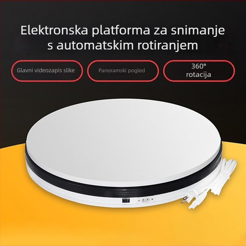 360° rotirajući stol za fotografiranje proizvoda, električni automatski stol za snimanje, nosivost do 30 kg, težina 4 kg, dostupno više veličina