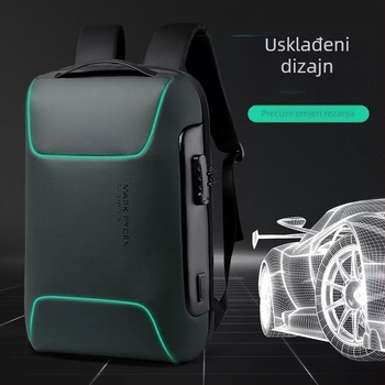 MARK RYDEN ruksak protiv krađe za poslovna putovanja MR9116, Oxford tkanina, kapacitet 20–35 L, vodootporan