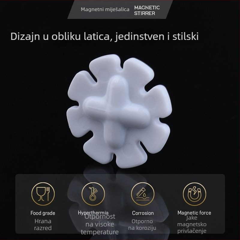 Magnetski miješalica s dizajnom latice za kavu i mliječni čaj – automatski rotor i dodaci za miješanje