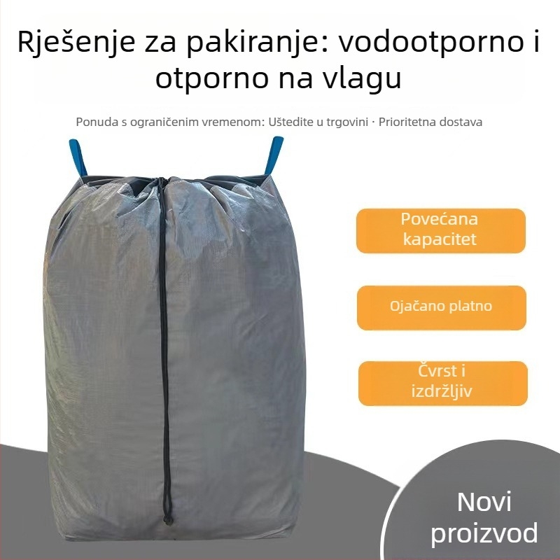 Torba za ekspresno pakiranje s logotipom, čvrsta tkana torba od PP+PE filma, s automatskim zatvaranjem, debljina 160/180, nosivost 60/100