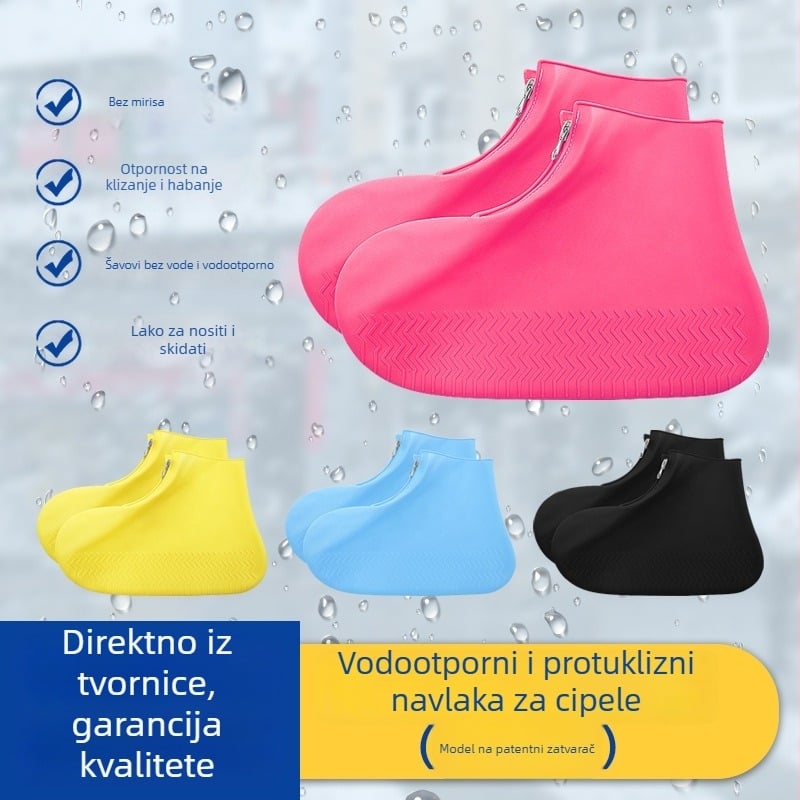 Silikonaste navlake za cipele – vodootporne, protuklizne, otporne na habanje, s logom Hua Hong, mogućnost prilagodbe