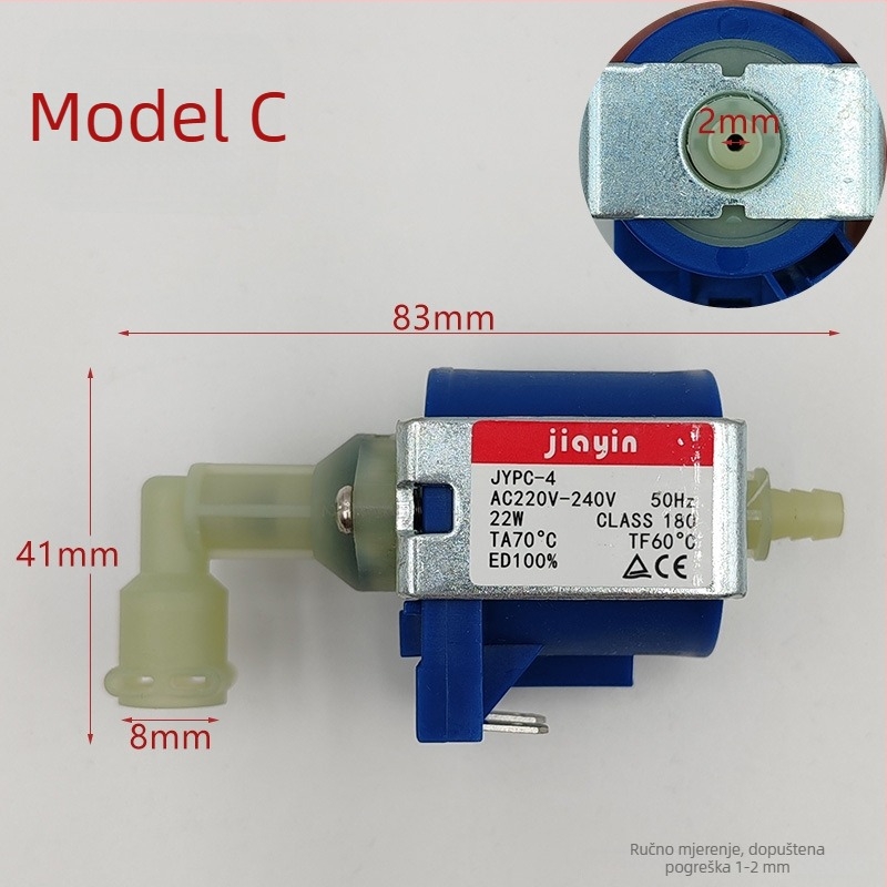 Aksesoari za aparat za espresso: elektromagnetni ventil i vodena pumpa, model 001, za popravak