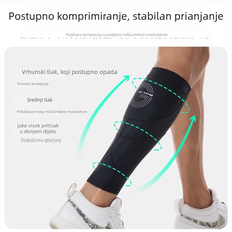 Kompresivne listne štitnike za nogomet i biciklizam, lagane, prozračne, otporne na udarce, noćno reflektirajuće