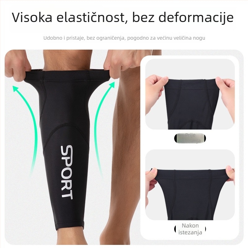 Kompresivne listne štitnike za nogomet i biciklizam, lagane, prozračne, otporne na udarce, noćno reflektirajuće