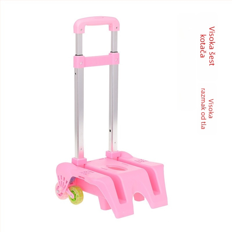 Okvir kolica za školsku torbu, sklopivi šestokotačni ljestvasti okvir, BMX666 — najlon, prozračan, vodootporan, otporan na krađu