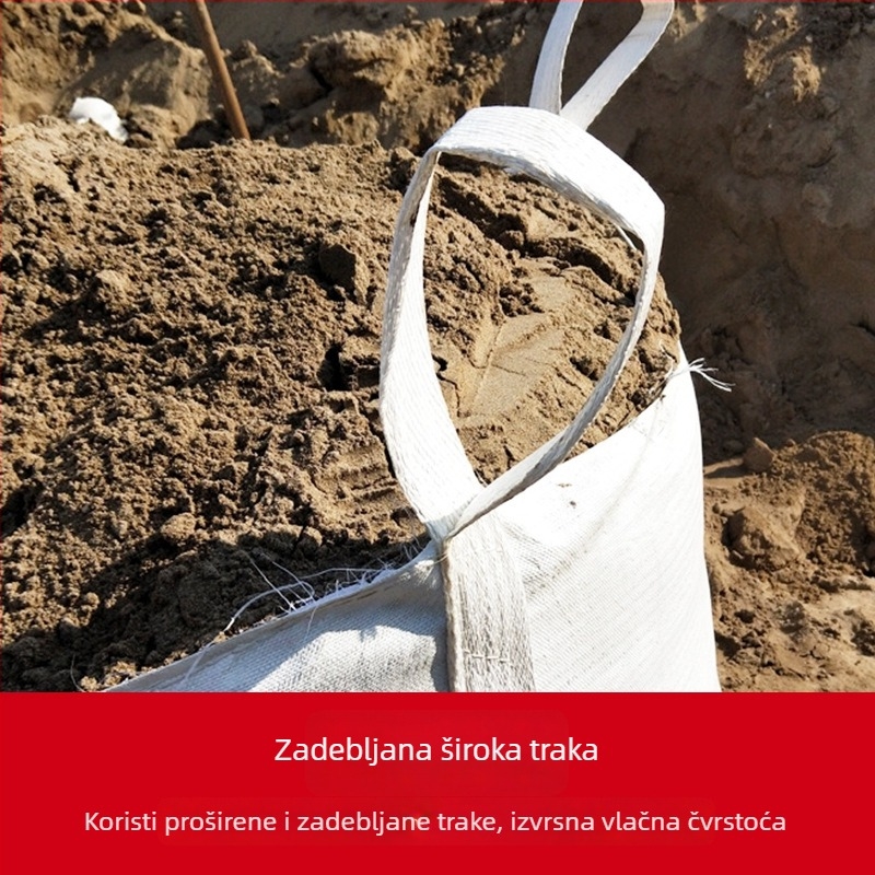 Ton vreće, tkane vreće, industrijske logističke vreće s plitkim dnom, ojačane svemirske vreće s četiri ručke, ambalažne tkane vreće na veliko